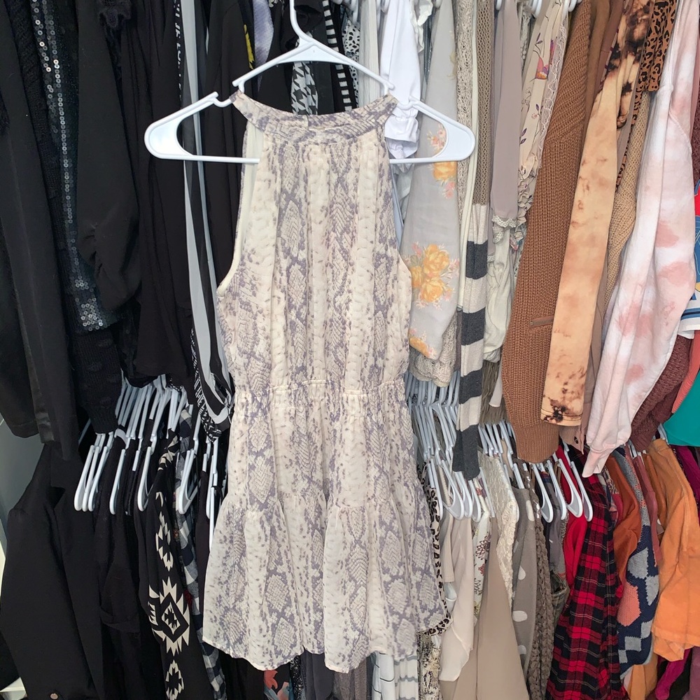 Snake print dress